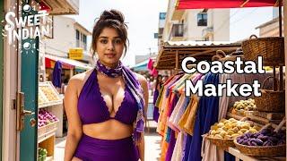 [4K] Sweet Indian AI Lookbook- Coastal Market