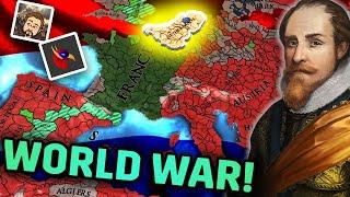 I fought my LARGEST COALITION in this EU4 SUCCESSION game... (w/@TheRedHawk and @ZlewikkTV )