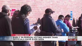 Highest early in-person voting numbers Douglas County election officials have seen