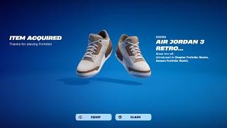 How To Get Air Jordan 3 Retro Palomino Kicks For FREE! (Fortnite)