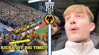 MATCH ABANDONED FOR 40 MINUTES AS WOLVES BEAT WEST BROM IN HEATED DERBY | WEST BROM V WOLVES VLOG!!!