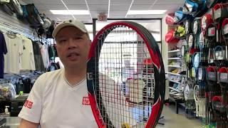 ROGER FEDERER ACTUAL RACKET FROM THE 2015 US OPEN COMPARED TO STOCK PRO STAFF RF 97 TENNIS RACKET