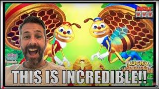 The bumble bees came out for an incredible comeback! Lucky Honeycomb Twin Fever Slot Machine!