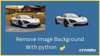 Remove background from Images python | rembg @pyguru