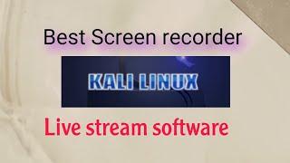 Screen record on Kali Linux OBS studio || Bangla