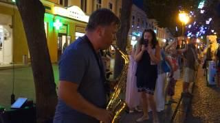 Уличный Саксофонист - Лебединая верность, Одесса / Street Saxophonist - Swan fidelity, Odessa