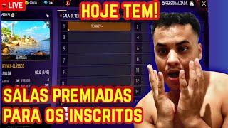  LIVE SALA  P R E M I A D A ! Vença e Ganhe Prêmios FREE FIRE AO VIVO