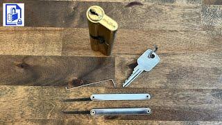 950. Maxus 6 pin Euro Cylinder UVPC Door Lock picked - Why a locksmith has a pick set & not one pick