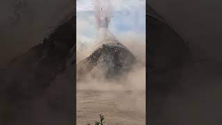 EXPLOSIVES DEMOLITION | Concrete Chimney #demolition #concrete #gopro