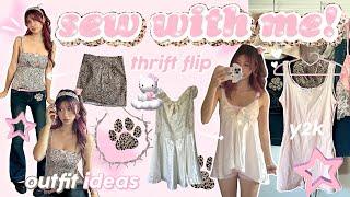 SEW WITH ME️ thrift flip, elevating clothes, jewelry + OUTFIT INSPO 