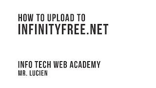 InfinityFree net upload instructions