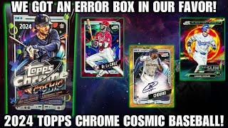 ERROR BOX! 2024 Topps Chrome Cosmic Baseball Hobby Box Review!