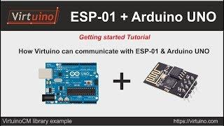 Virtuino - ESP-01 + Arduino UNO getting started tutorial ( ESP8266 ESP01 WiFi module)