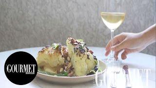 Roast cauliflower with almond sauce | Gourmet Traveller