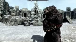 Мод для Skyrim Мишка Бард