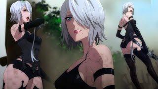 YoRHa A2 DIFIENDE al PUEBLO - NieR Automata Ep 20 NieR:Automata Ver1.1a 第2クール