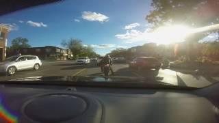 Motorcycle Passing in opposite lanes