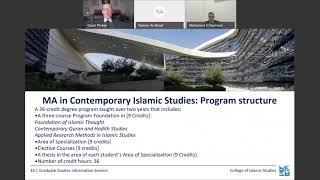 #HBKU_CIS​: MA in Contemporary Islamic Studies