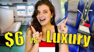 $6 Train vs. Luxury Train  - Indonesia Edition