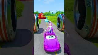 Skibidi Toilets & Wacky Cars VS HUGE Venom Leg Bollard Trap Crash in BeamNG.drive #2