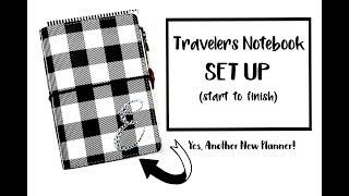 Set Up of Pocket Sized Travelers Notebook Webster's Pages