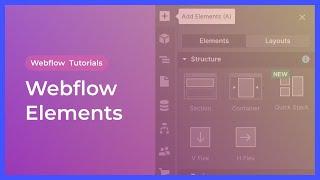 What are Webflow Elements