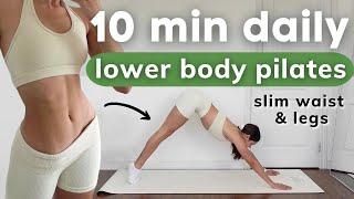 10 MIN LOWER BODY PILATES BURN - toned abs & slim legs