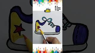 Shoes Drawing | How to Draw a Shoe  #shorts #youtubeshorts  #shoes #drawing #education #ytshorts