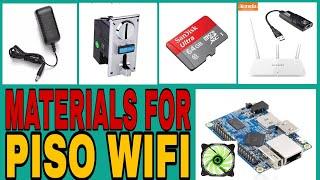 Materials needed to build your Piso Wifi