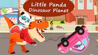 Little Panda Dinosaur Rescue - Let's Repair the Damaged Dinosaur Planet Together! | BabyBus Games