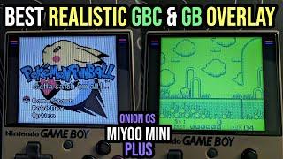 Best Realistic Game Boy & Game Boy Color Overlay - Miyoo Mini Plus