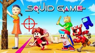 SQUID GAME Red Light Green Light Challenge (Minecraft Animation)