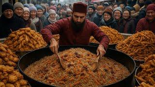 100+KG Authentic Kabuli pulao recipe | Afghanistan national dish | traditional afghan street food