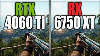 RTX 4060 Ti vs RX 6750 XT Benchmarks - Tested 20 Games