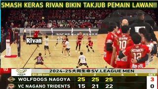 AKSI TERBARU RIVAN~ WOLFDOGS NAGOYA VS NAGANO (3-0)~ POINT PAMUNGKAS RIVAN KALAHKAN SANG MANTAN!