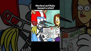 Mordecai and Rigby demand a refund  #shorts #regular