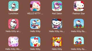 Hello Kitty Android Gameplay: Hello Kitty,Lunchbox,Nail Salon,Fashion Star,Hospital,Super Market