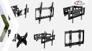 tectake - Soporte de pared para TV