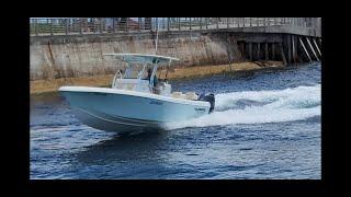 "LIGHTWAVE" by Blue Water Center Console With Twin Yamahas On The Boynton Beach Inlet.