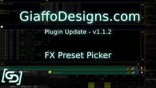 MA2 Plugin Update - FX Preset Picker v1.1.2