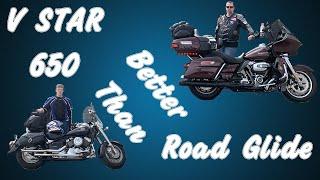 Yamaha V Star 650 better than Harley Davidson Road glide