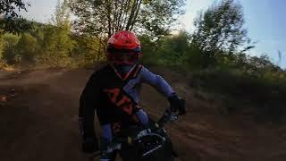 4K FPV Motocross \ FPV мотокросс на закате Карьер \5 Sunset FPV motocross on sand