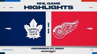 NHL Highlights | Maple Leafs vs. Red Wings - December 27, 2024