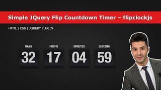 Simple JQuery Flip Countdown Timer – flipclockjs