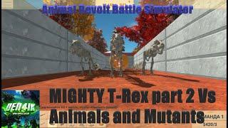 MIGHTY T-Rex part 2 Vs Animals and Mutants - Den4ik-ARBSimulator