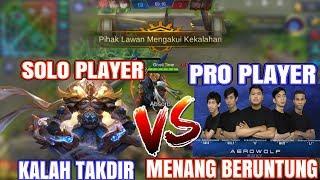 KETEMU PRO PLAYER AEROWOLF DI SOLO RANKED?? TOP GLOBAL 1 BISA JUGA TERNYATA SURENDER !!