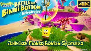 Jellyfish Fields - All Golden Spatulas Guide - Battle for Bikini Bottom Rehydrated [4k]