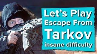 Let's Play Escape From Tarkov closed beta gameplay - HOW LONG CAN IAN SURVIVE ON INSANE DIFFICULTY?!