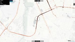 Real-time Discovery of Hot Routes on Trajectory Data Streams Using Interactive Visualization on GPU