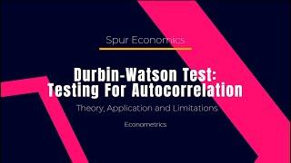 Durbin Watson Test: Testing for Autocorrelation